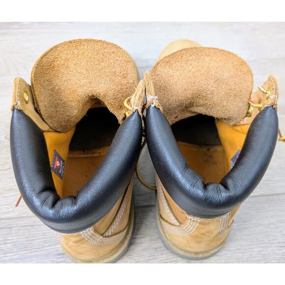 Timberland Womens Nubuck Leather Hiking Boots 8 / 8.5 Wheat 6" Premium 10361 - Picture 6 of 10